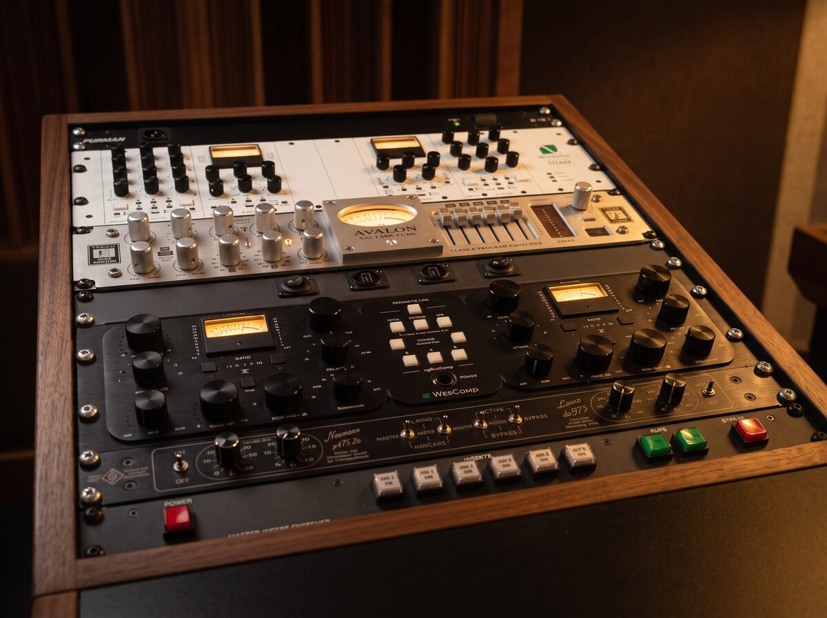 Analoges und hybrides Mastering Rack von Mastering Best Audio